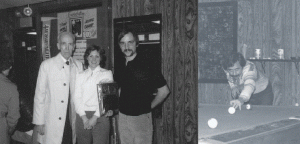Irving Crane and Danny DiLiberto at Gold Crown Billiards