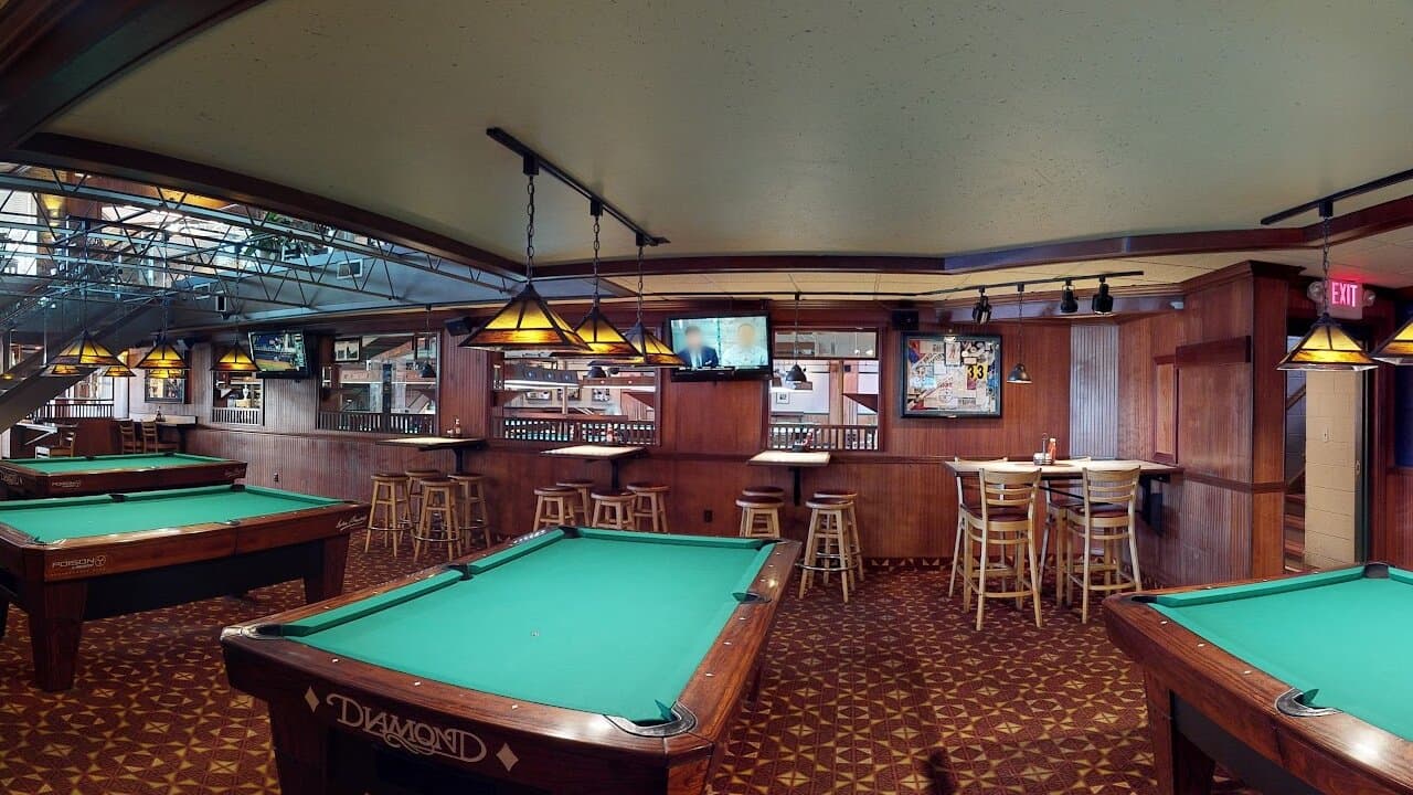 Gold Crown tables in our pool room on Peach Street