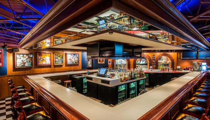The bar at Andy's